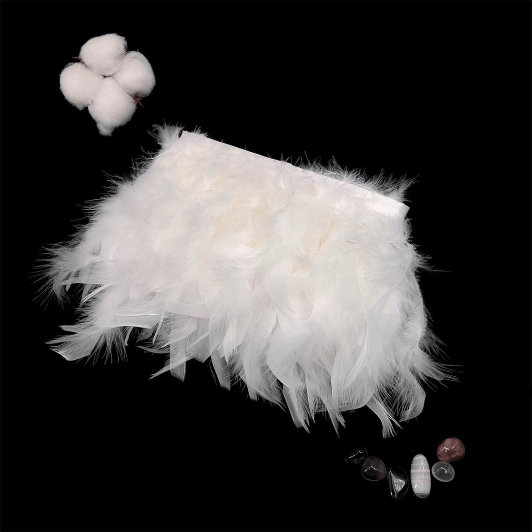 TEMU 100cm/1 Yard White Tassel Accessory — Suitable For Wedding Dresses, Party Decorations, And Handmade Diy Projects; An Elegant Clothing Accessory,