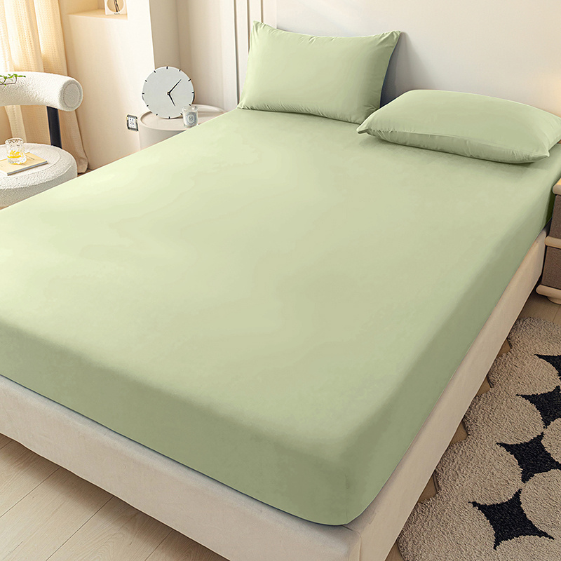 Single Fitted Sheet, Comfortable And Breathable. Deep Pockets For 360° . In Colors And Sizes. Solid-color Mattress Cover, Fits Mattresses 15-30cm Thick, Machine Washable.
