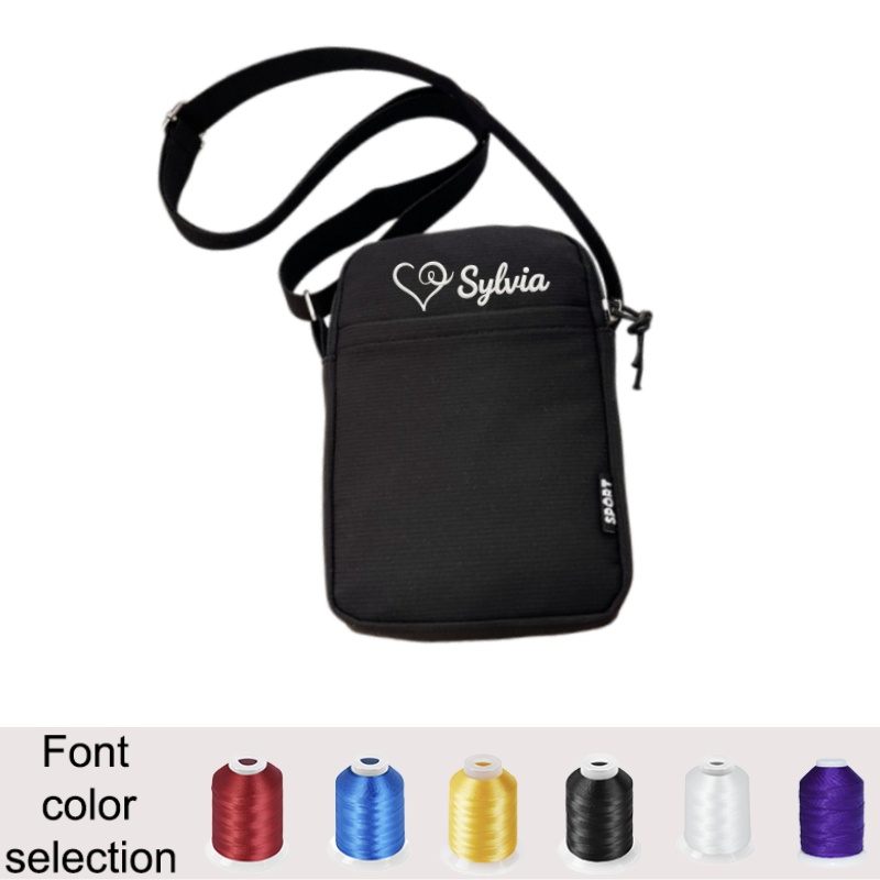 TEMU Personalized Name With Color Options, Customizable Name Phone Pouch, Lightweight And Outing Small Shoulder Satchel, Trendy Crossbody Small Bag,