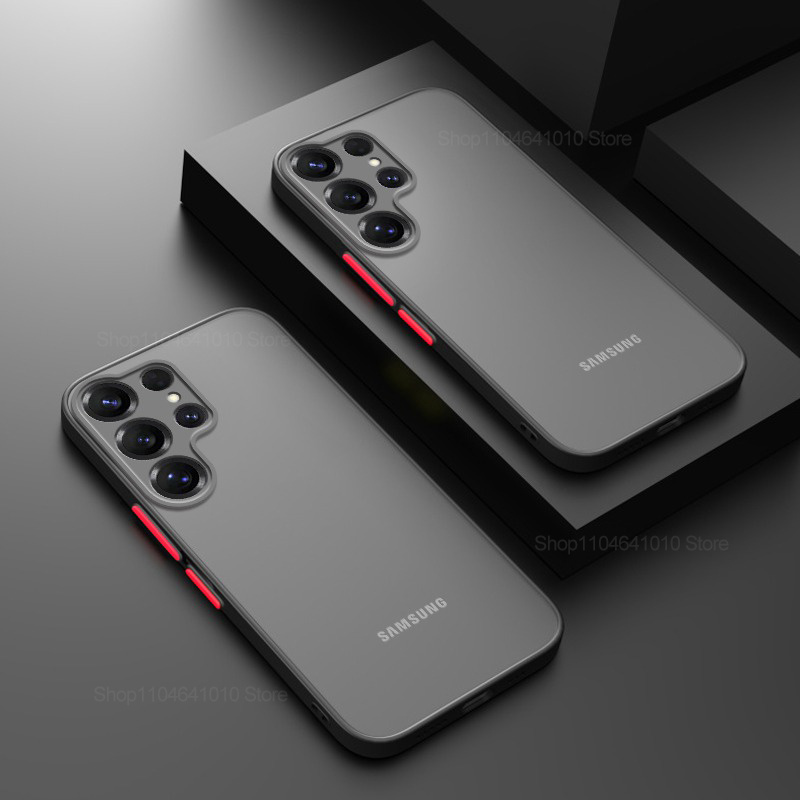 TEMU Чохол для телефону - М'який протиударний матовий чохол для Samsung Galaxy S26 S25 S24 S23 S25 , прозорий твердий , задня кришка