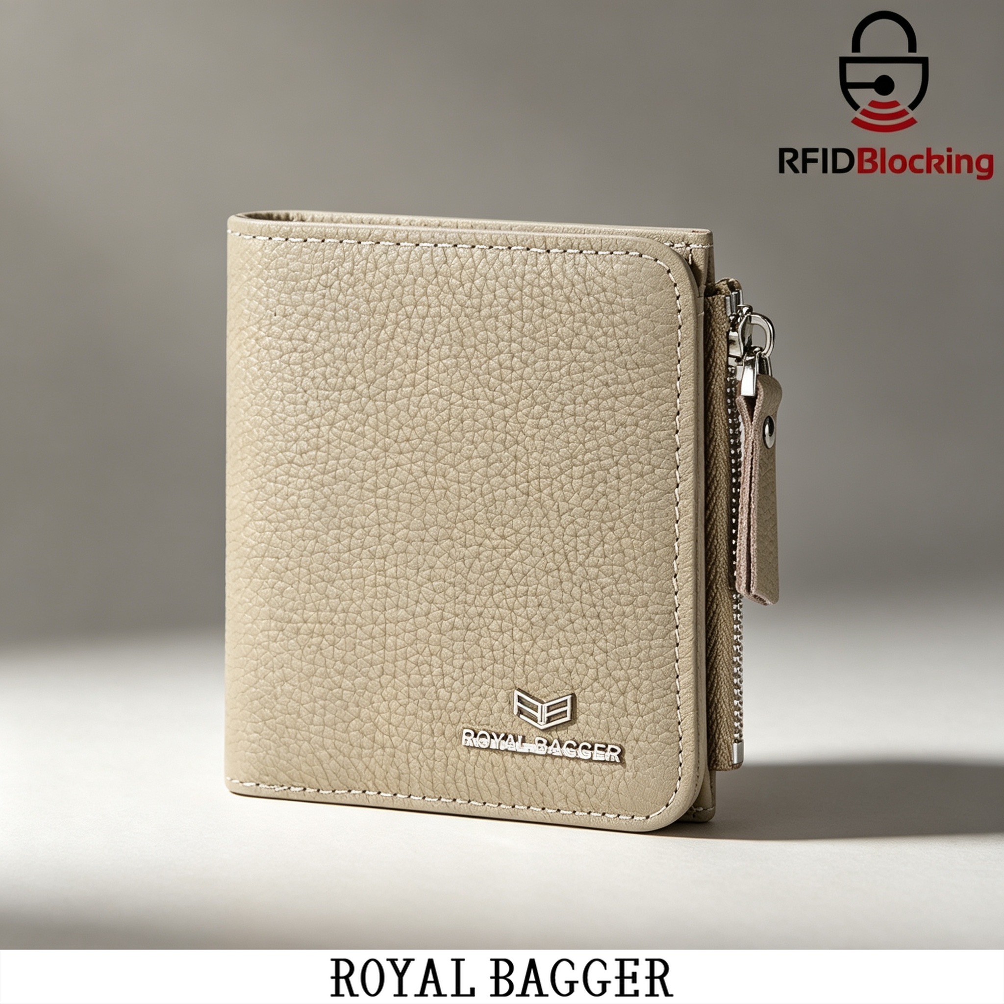 Rfid Blocking Genuine Leather Short Wallet For Women - Slim Bifold Coin Purse, Fashionable &