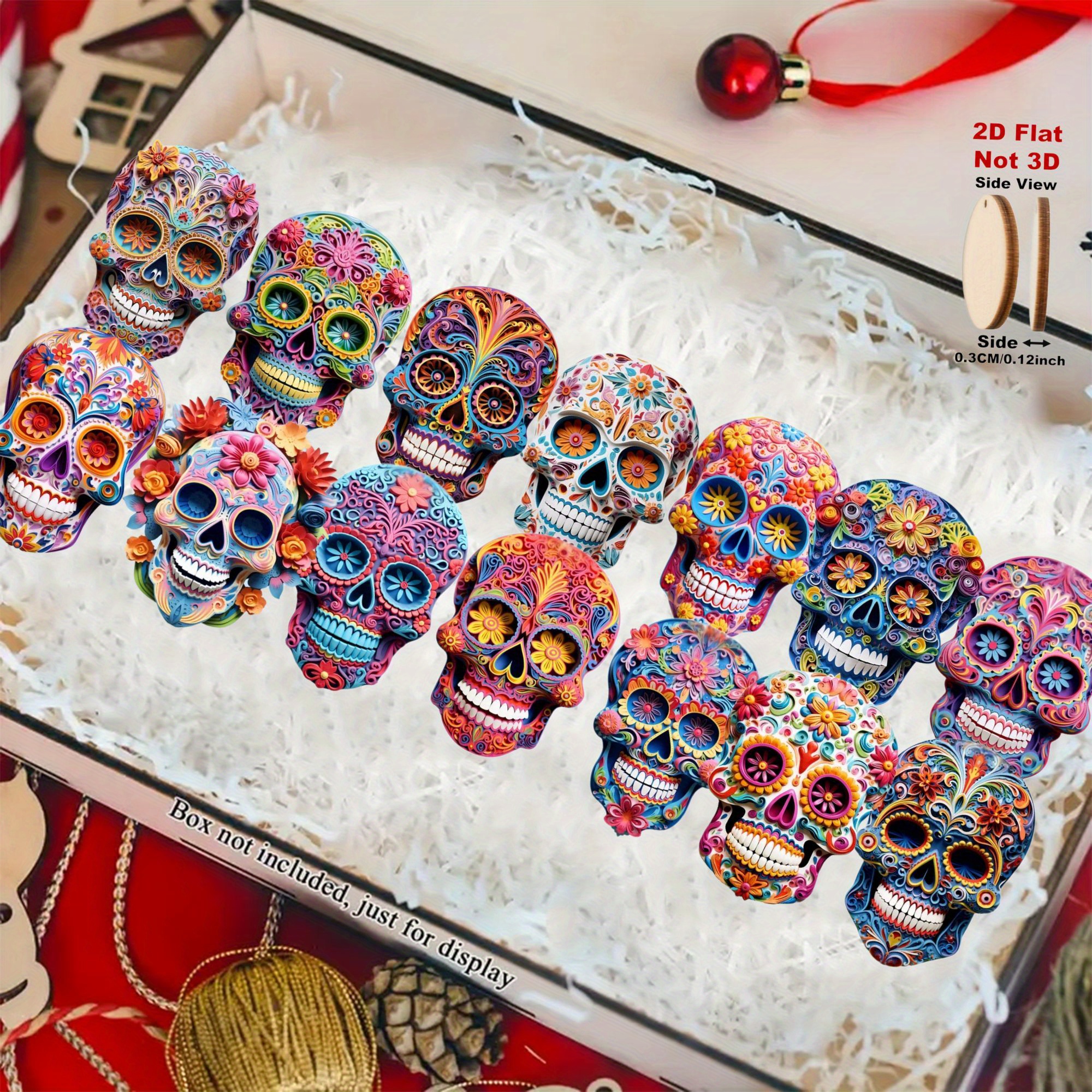 2d Flat, 14pcs Artificial Gothic Latin Wall Hanging Masks - 2d Flat Multi-holiday Decorations Suitable For Home,…: retailer-supplied image