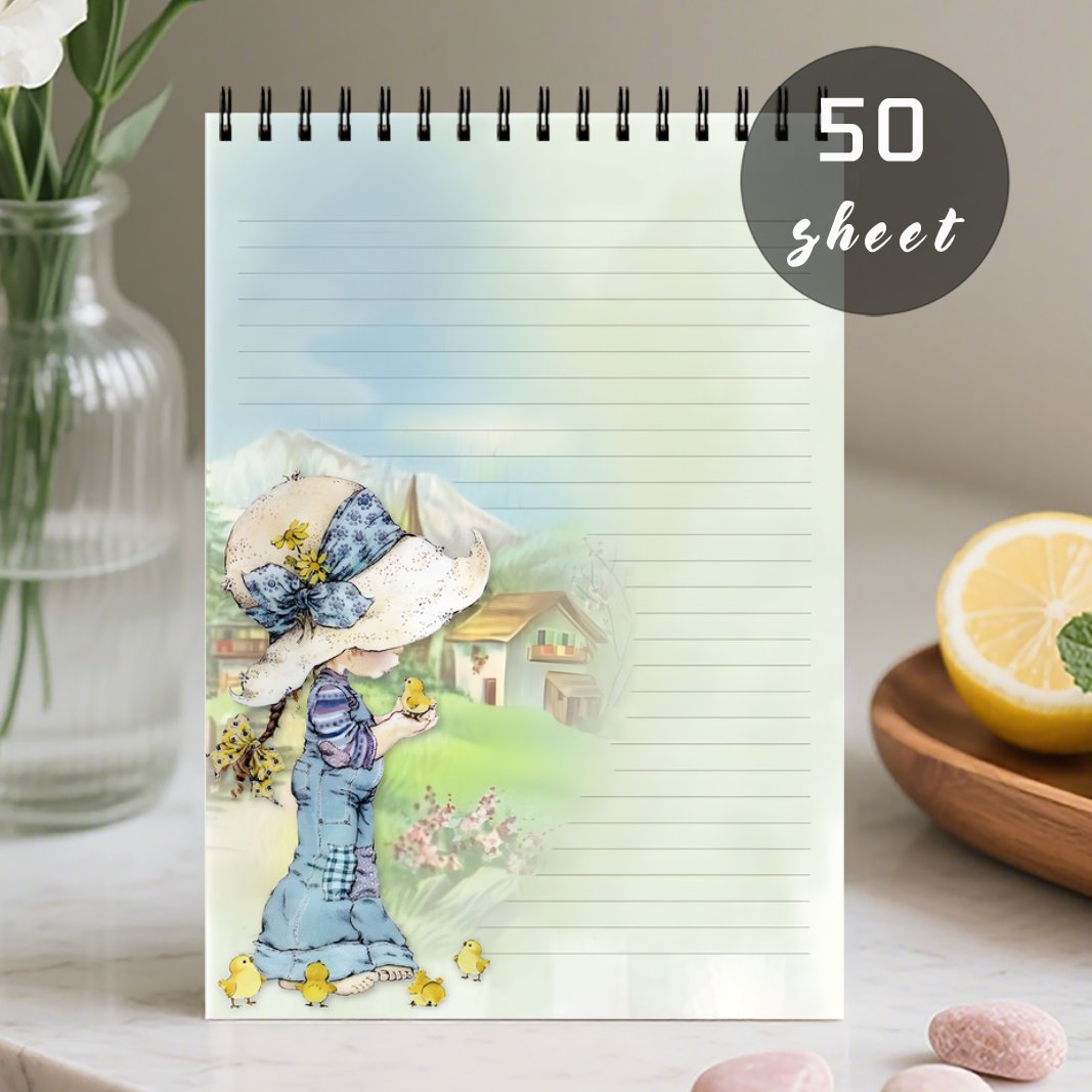 TEMU 1pz Taccuino Spirale Planner Giornaliero, Note con da Fare , Organizzatore di Checklist per Lavoro e Appunti, con Polli e Sfondo , Planner per