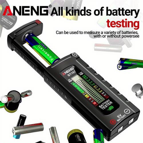 bt167 battery tester detector multifunctional quickly measure battery level abs plastic precise measurements tester tools without battery