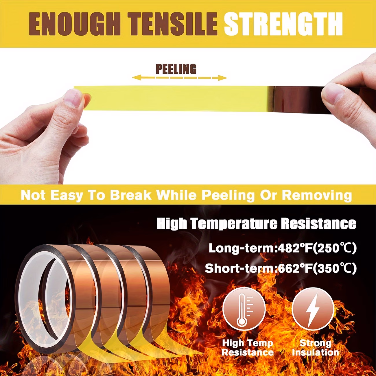 heat tape 5mm x 33m x 6 rolls used for heat transfer welding protecting mobile phone data cables and batteries heat sublimation tape Product details 3