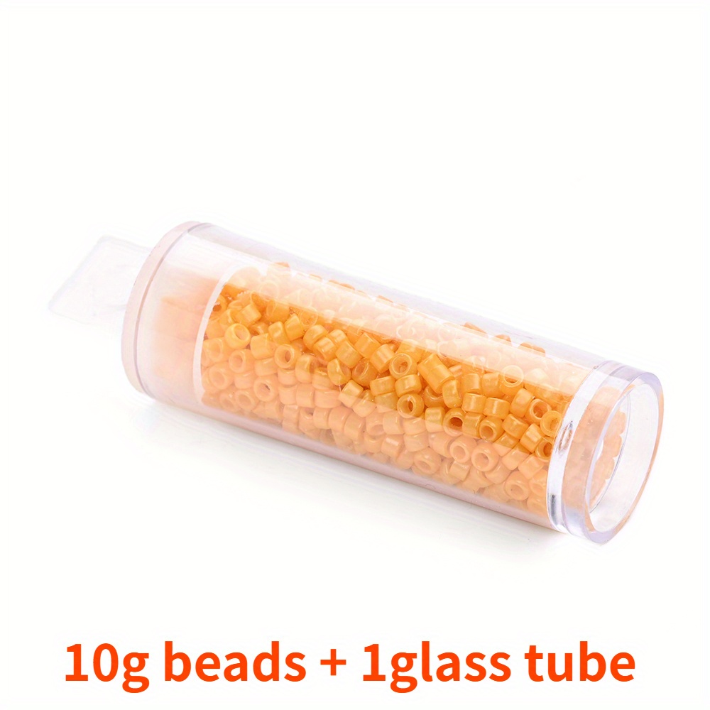 10g 3mm Colorful Glass Seed Beads for Jewelry Making