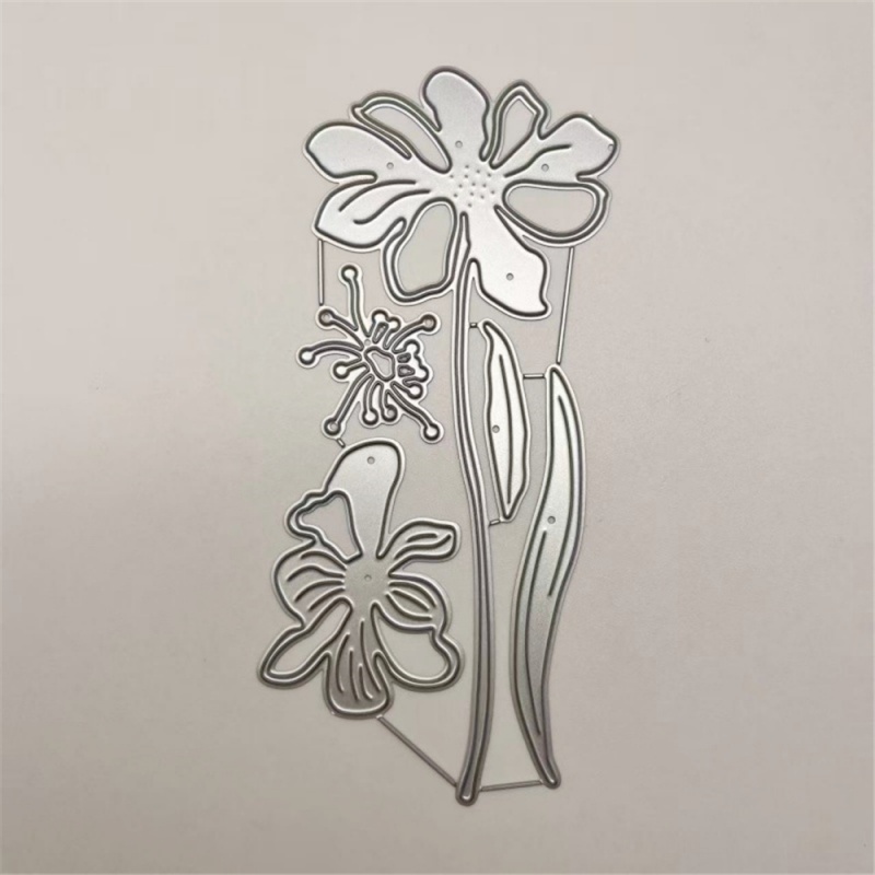 Image of 1pc Creative Flower Petals Metal Cutting Dies For Scrapbooking, Wedding Decoration, Embossing Paper, Card Making, And Greeting Cards