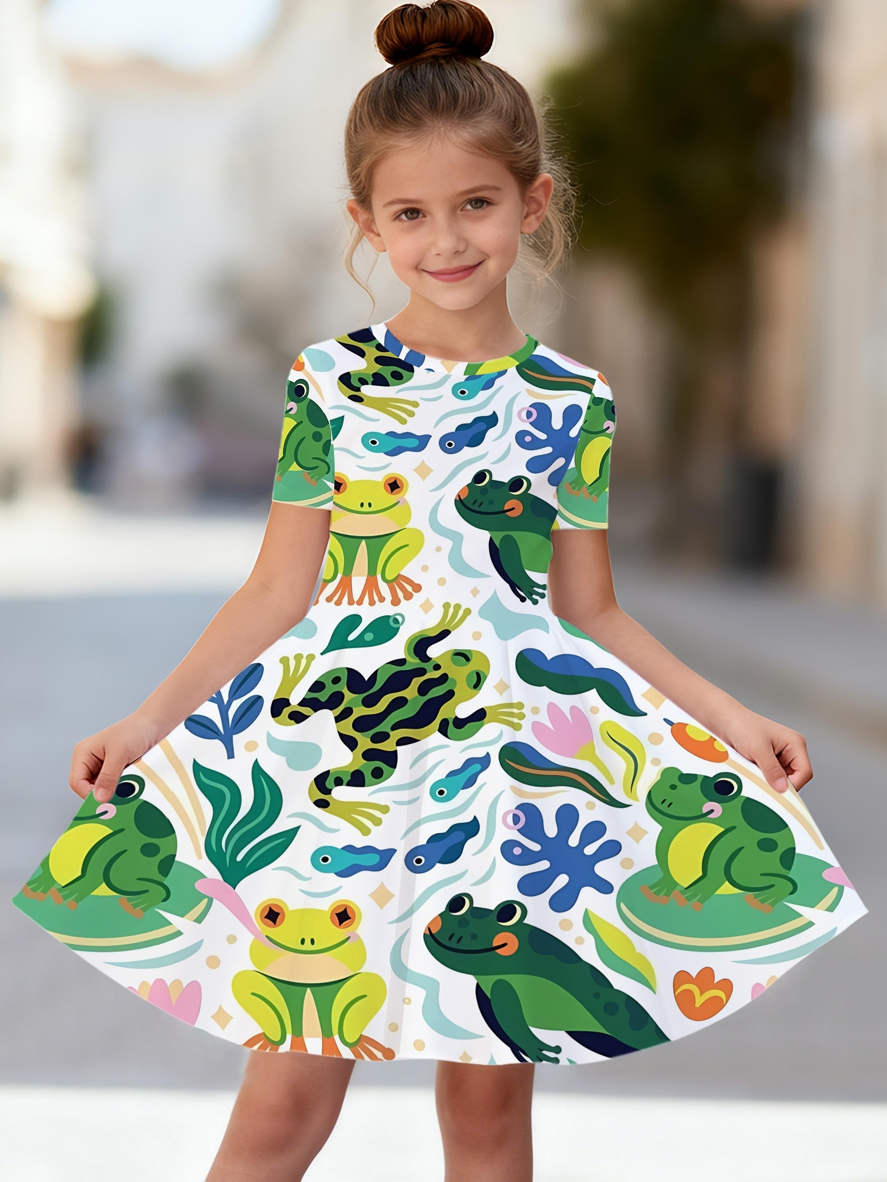 frog dress girl sold on Temu United States