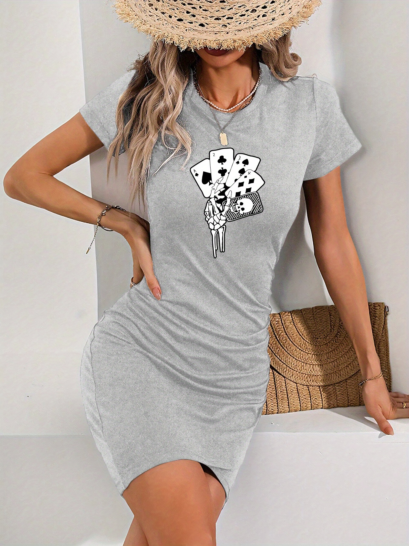 grey bodycon t shirt dress Threshold Tie Waist T-Shirt Dress Standard Fit