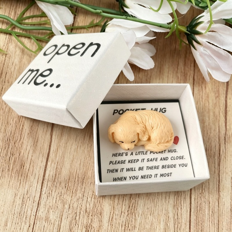 TEMU Charming Golden Retriever Dog Box Gift, "" Surprise Box, Gift Packaging Box - Comes With A Mini Greeting Card, Gift For Boyfriend, Girlfriend,