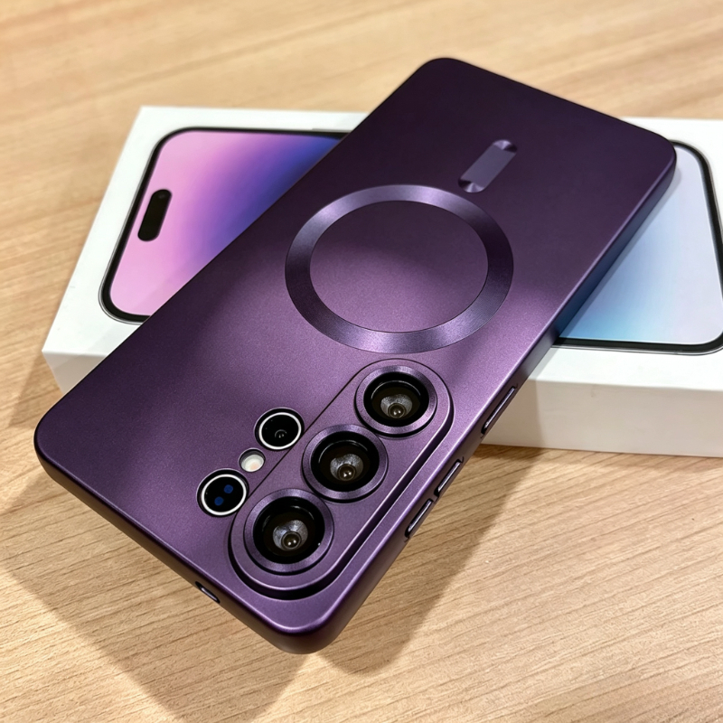 TEMU Phone Case - Luxury Matte Magnetic Phone Case Compatible For ,,,, Plus,,,,,,, And – A Case Supporting Wireless Charging