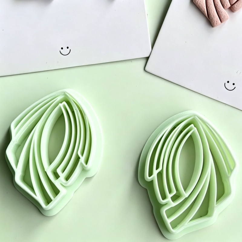 TEMU Juego de 2 moldes para cortar arcilla, adecuados para hacer joyas, compatibles con plástico para moldes de arcilla y resina con intrincados