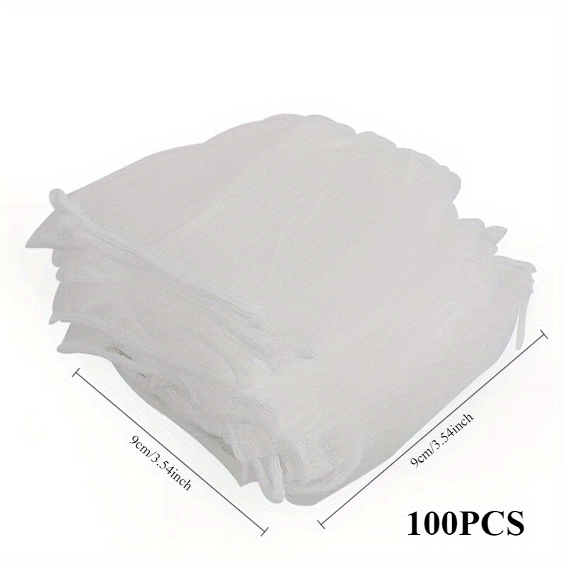 TEMU 100 filtros desechables para desagüe de fregadero de cocina, ideales para lavar platos y verduras, para atrapar residuos