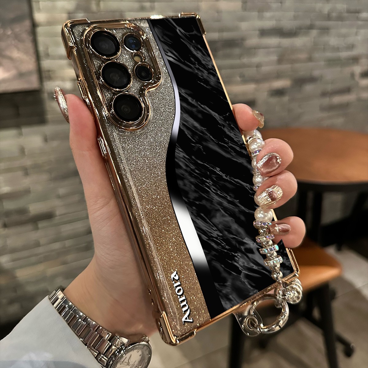 TEMU Telefoonhoesje: Geschikt voor for S25 Ultra - Compatibel met for S26, S26 Plus, S24 Ultra, S23 Ultra Telefoonhoesje met Draagkoord, Aurora 225g