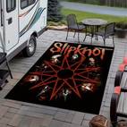 Килимок для у з графікою гурту Slipknot - Червона зірка , Міцний поліестеровий зовнішній килимок для наметів, автодомів та декору на , Використання в приміщенні/на вулиці, Килимок для внутрішнього та зовнішнього використання | Сміливий | Міцний поліестер, Килимок для у