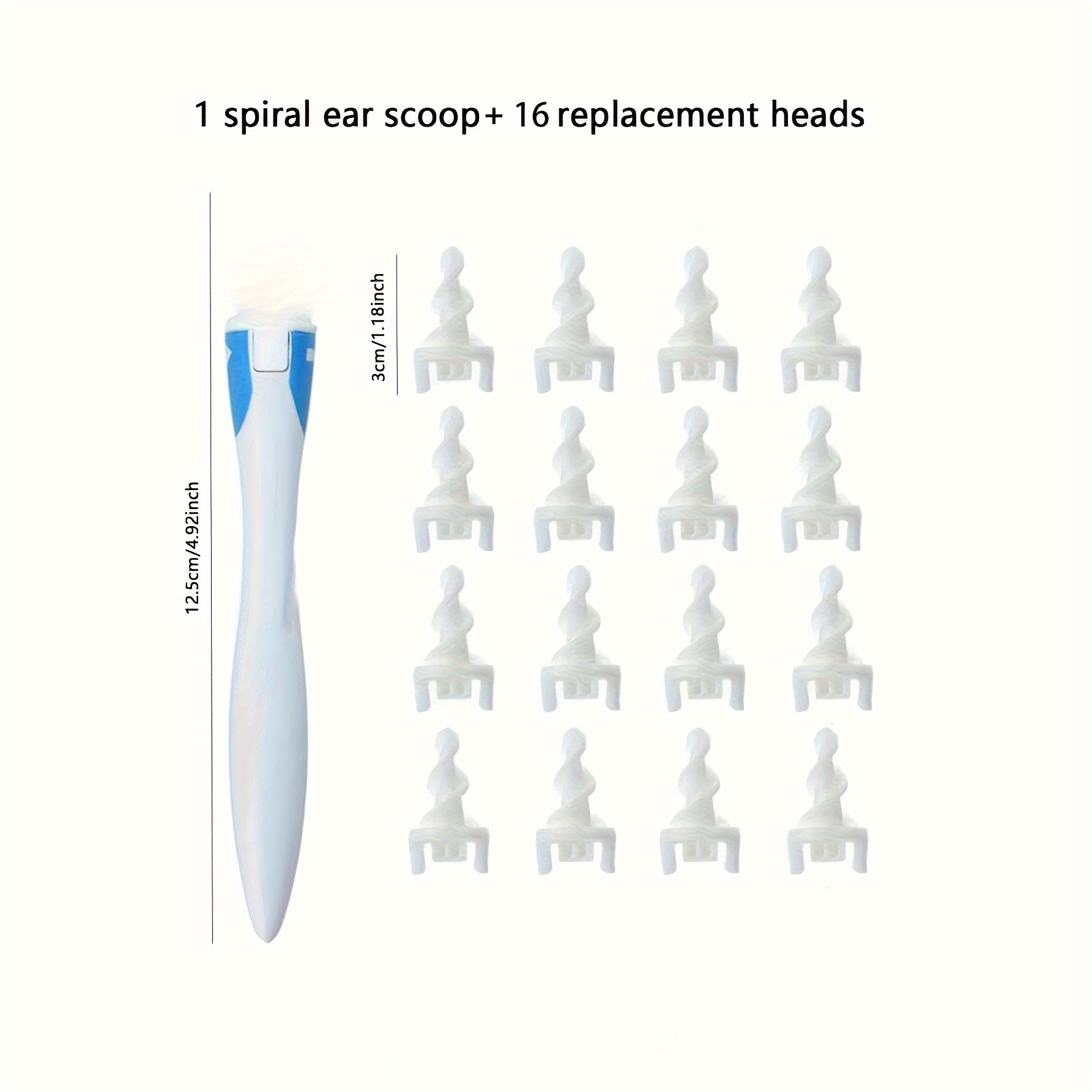 Image of 17pcs Silicone Earwax Removal Kit - Rotating Design, Soft Flexible Tips, Battery-free, Fragrance-free, Suitable For Adults, At Home, Ear Wax Remover Tool