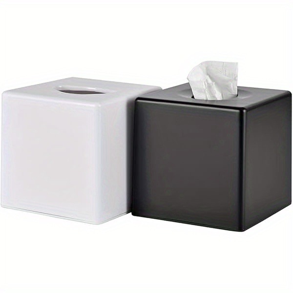   tissue box cover durable plastic bathroom home decor organizer for vanity countertop dresser nightstand   bathroom organizers and storage     quality materials Product details 3