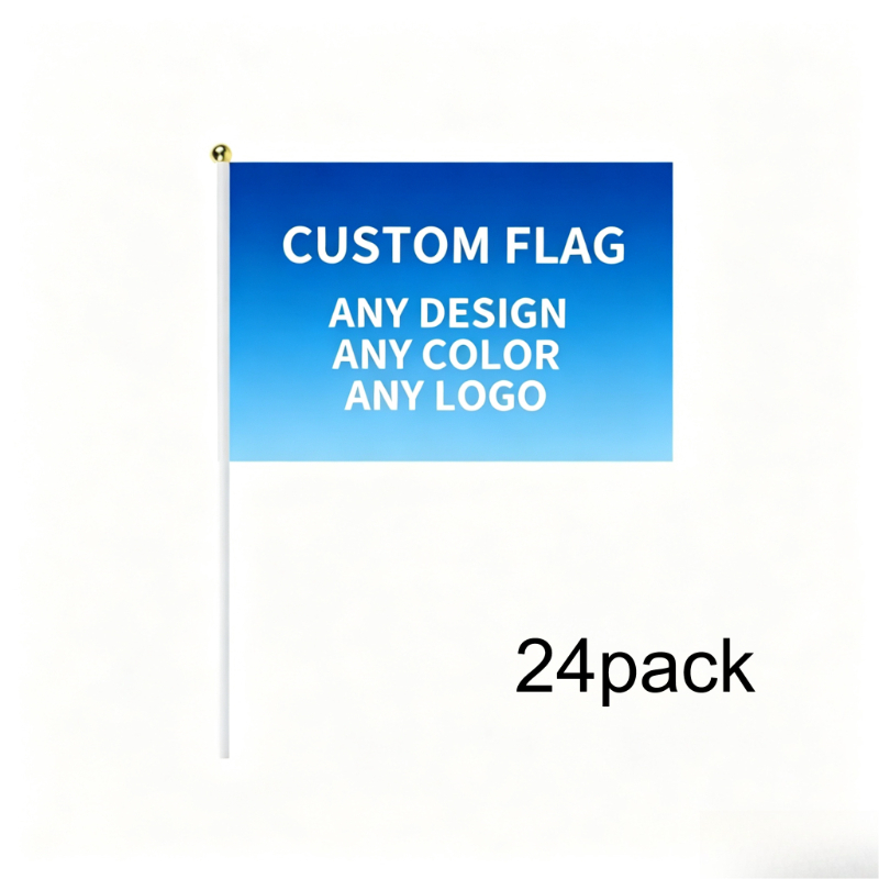 TEMU Personalized Customized Hand-held Flag Hand-shaking Banner With , No Electricity Needed, Suitable For Porch Decoration, Indoor/outdoor Garden