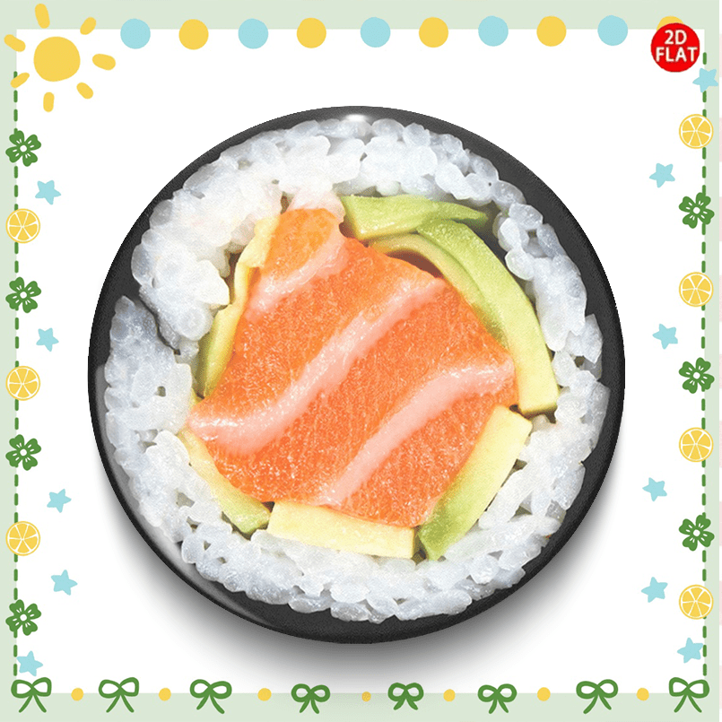 TEMU Broche 2D - Pin de Sushi de Salmón y Elegante, de Material , Accesorio Ideal para de , Gran Regalo a un Precio