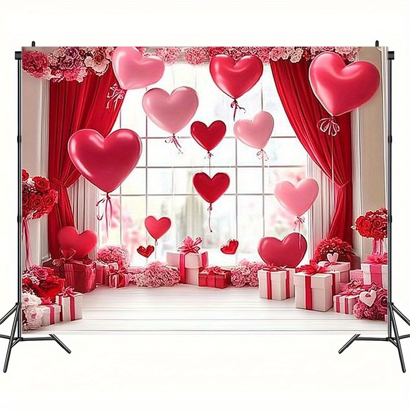 

Vintage Photography Backdrop & Party Banner - Polyester, No Power Needed, Multi-use For Valentine's Day, Birthdays, Weddings, Christmas, Halloween, New Year, Gift, First Communion