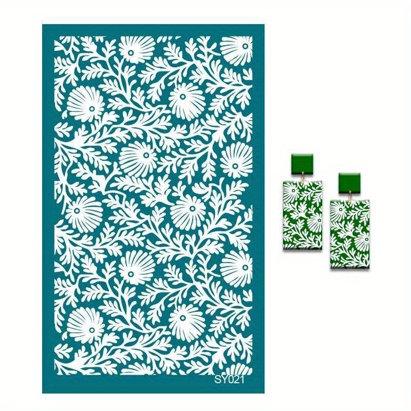 New Screen Stencils for Polymer Clay Reusable Print Kit