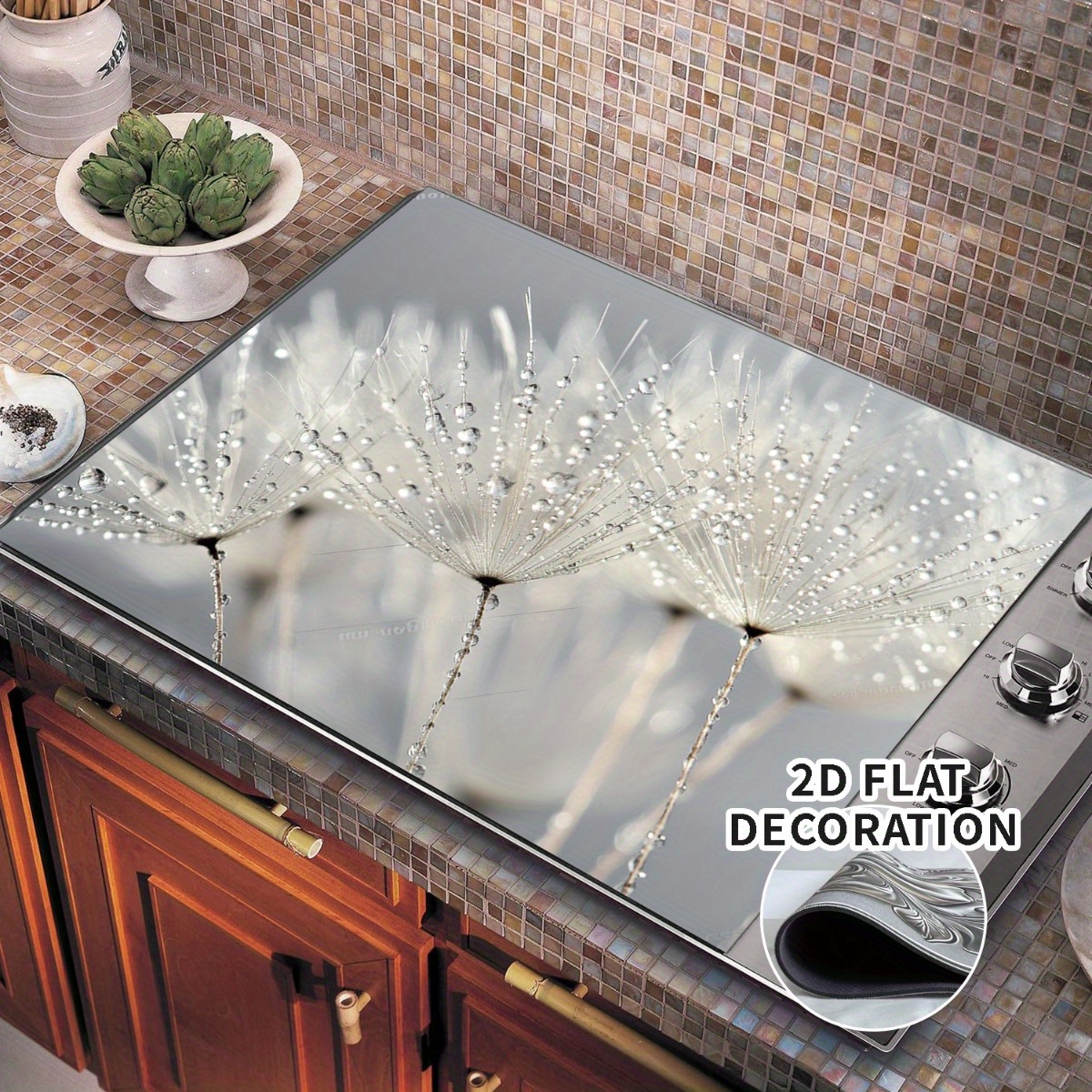 TEMU Integrated Hob Replacement Decoration Kit 2d Flat, Stove Cover - Protective Cover, Used As A Stove Cover And Washing Machine Cover, Provides