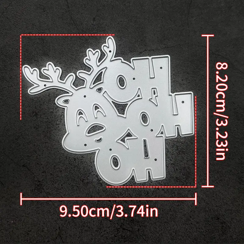 CARTOLINE ALBUM STENCIL goffratura cervo di Natale scrapbooking stampi CARTOLINE ALBUM STENCIL goffratura cervo di Natale scrapbooking stampi