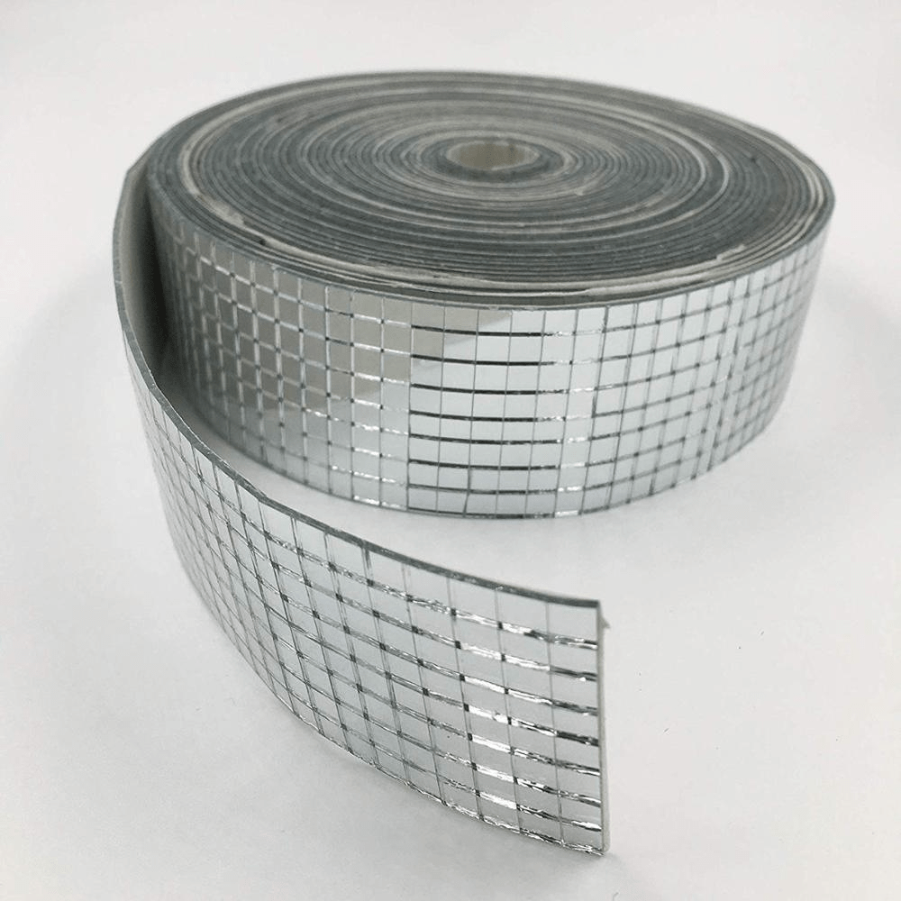 TEMU 1pc Roll (1pc) 5m/196.85inch Long Mosaic Glass Tile Sheets With Adhesive Backing Suitable For Diy Floors, Walls, Bathtub Surrounds, Shower