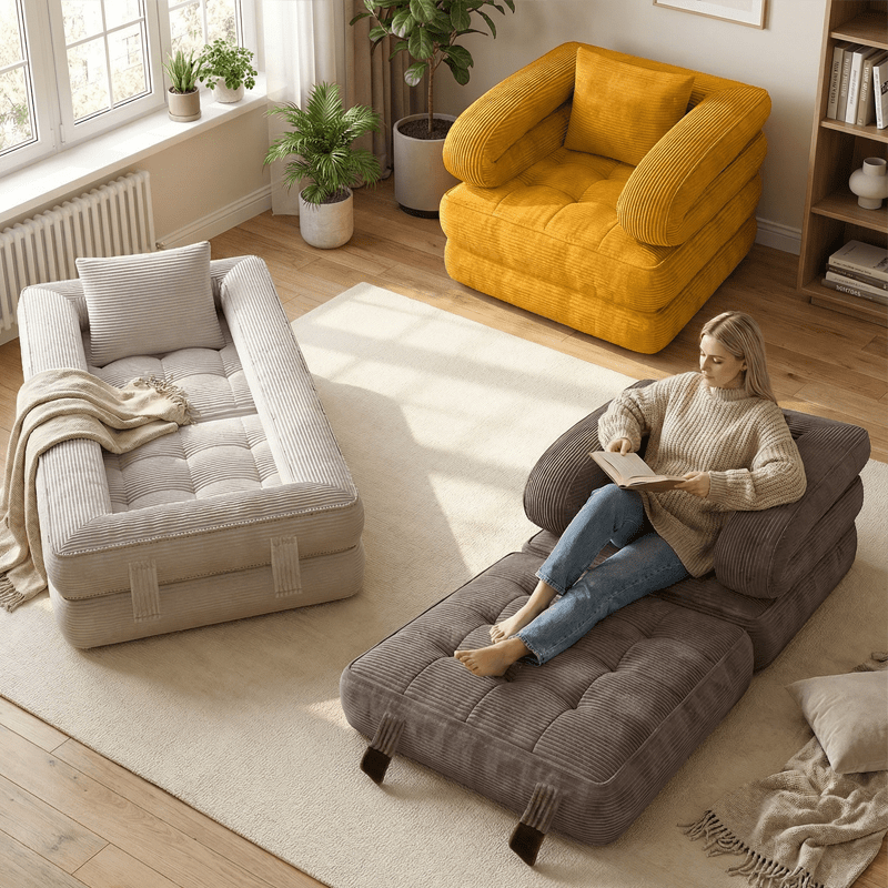 folding sofa bed sold on Temu Canada