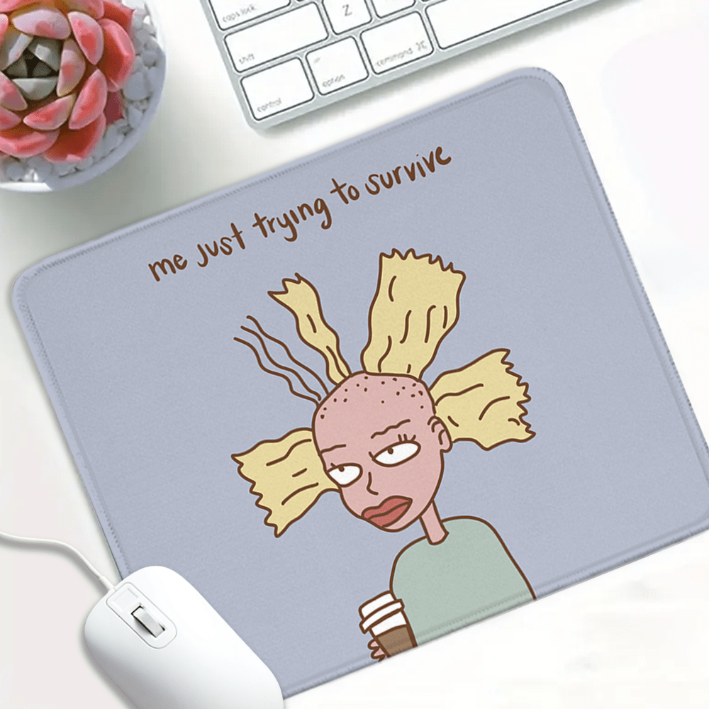 TEMU 2d Flat Humorous Cartoon Mouse Pad Featuring A Cute Coffee Theme, Ideal For Desktop Computers And Notebooks, Making It A Present For Or Couples
