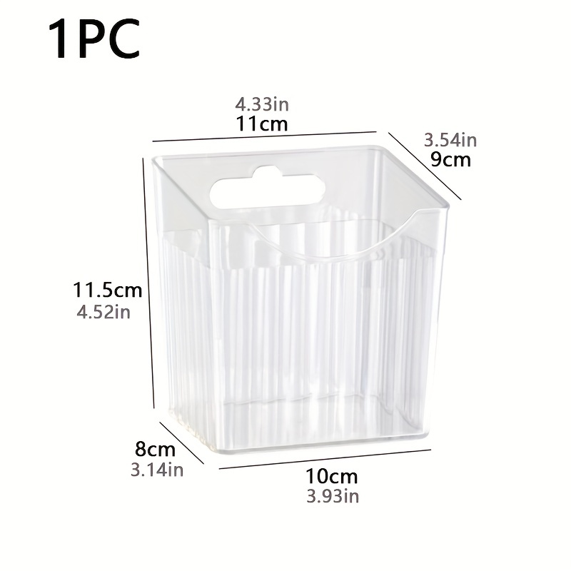 TEMU Bathroom Storage Rack For Toothbrushes, Toothpaste, And Combs, Wall-mounted Without Drilling, Suitable For Washbasins And Razors