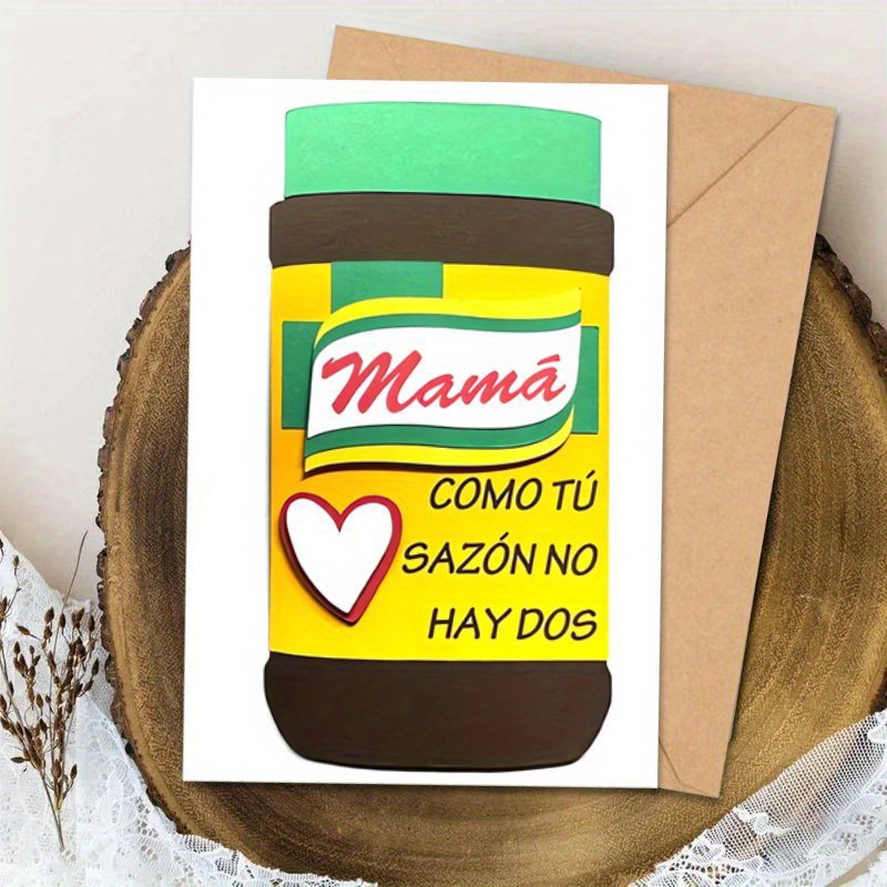 TEMU Spanish Greeting Card, Gift For , 1pc Dia De La Tarjetas, Unique Gift For Mom, Spanish Cards, Perfect For Mom, , Thank You, Birthday, Holidays,