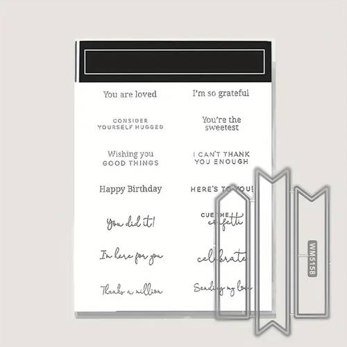 diy clear stamp and metal cutting dies sets for scrapbooking photo album decorative paper crafting