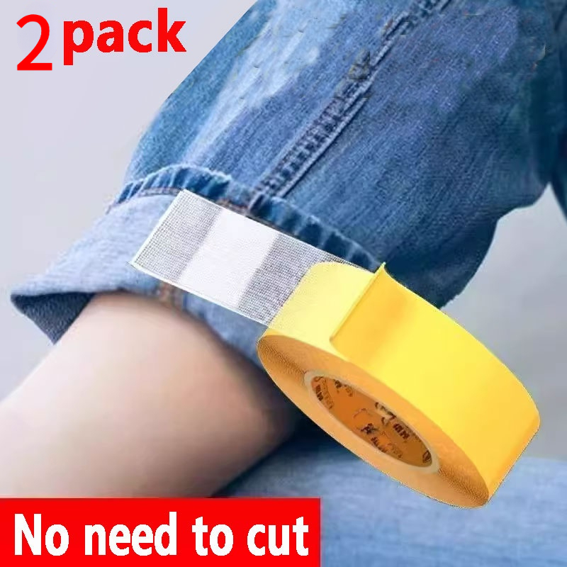 2 rolls of strong   fabric tape seamless multipurpose hem   tape suitable for fabric clothing no sew self   repair patches