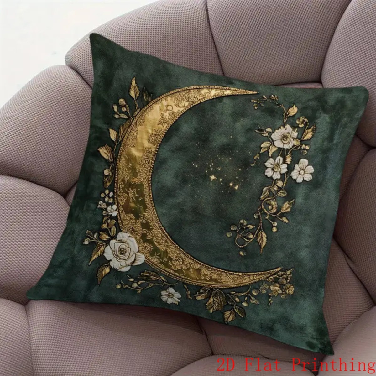 TEMU 1pc 2d Flat Printed Single-sided Pillow With Pillow Insert, Short Plush Decorative Pillow With Single-sided Pattern Print, Suitable For Sofa,