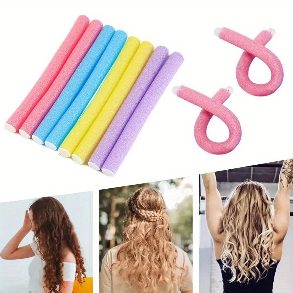 VEGCOO Lockenwickler Set – 40 Stück Flexible Schaumstoff-Wickler Für Hitzefreie Locken