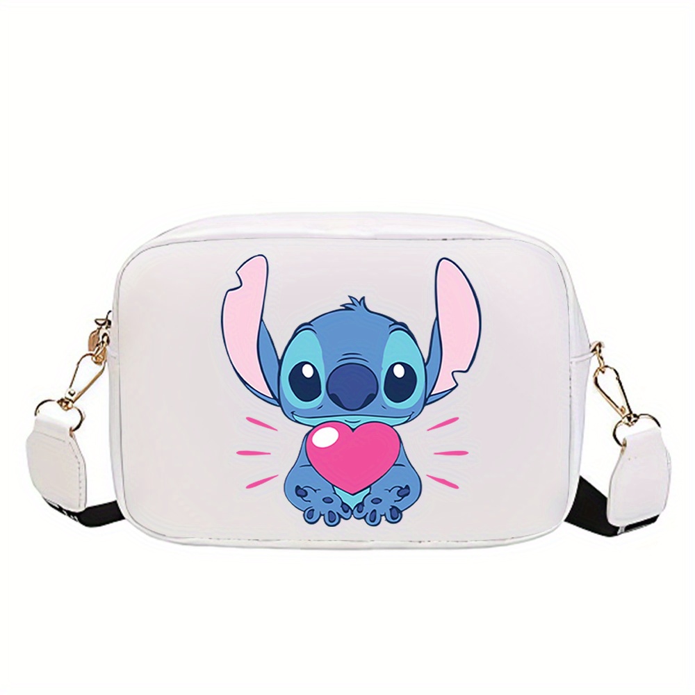 

1 sac à main carré Disney Stitch Lilo élégant pour femme, petit sac à main simple, sac à main avec poignée supérieure et bandoulière