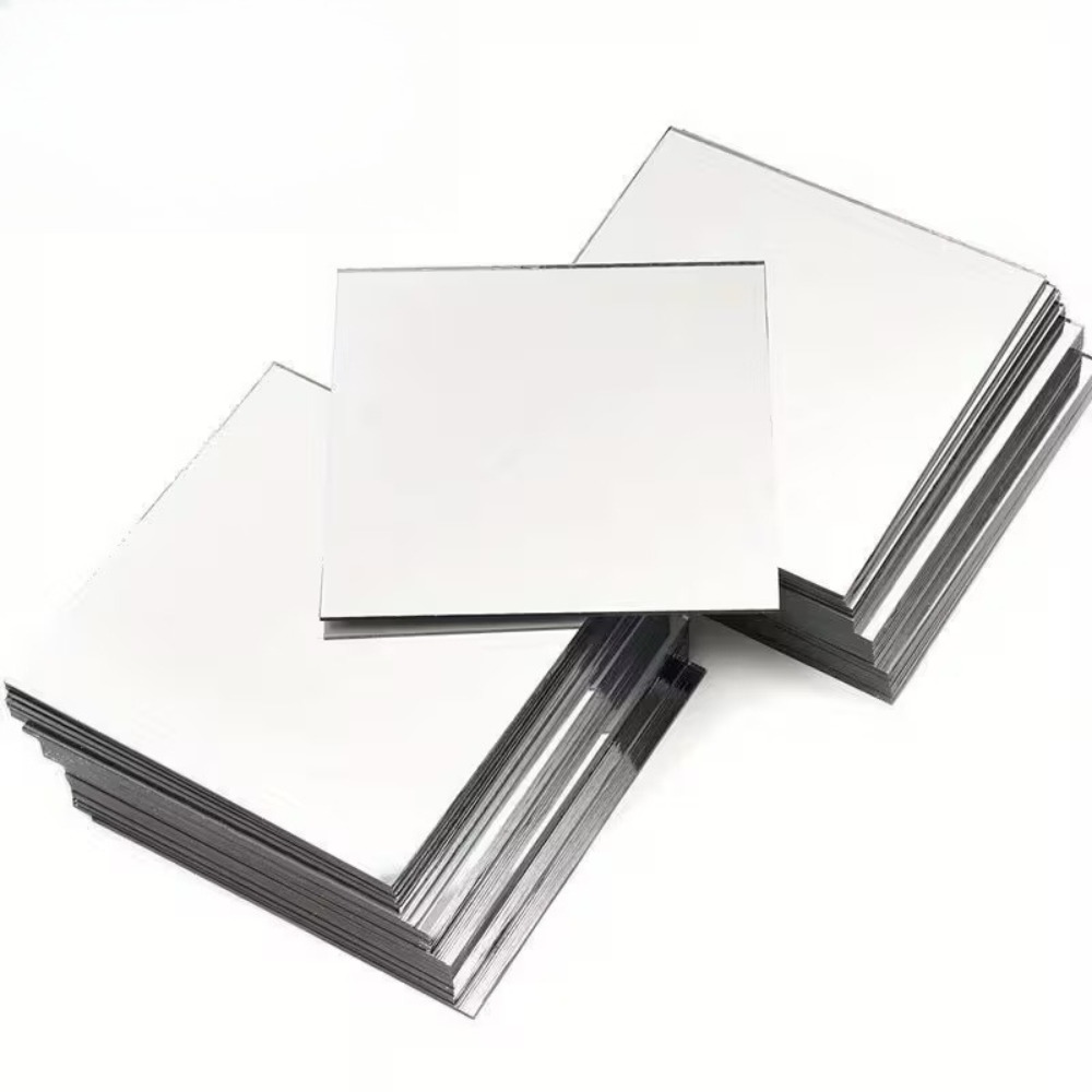 TEMU 30pcs Mirror Tiles, 5.91 X 5.91 Inches Flexible Mirror Stickers, Self-adhesive Plastic Mirror Tiles, Non-glass Mirror Stickers, For Home