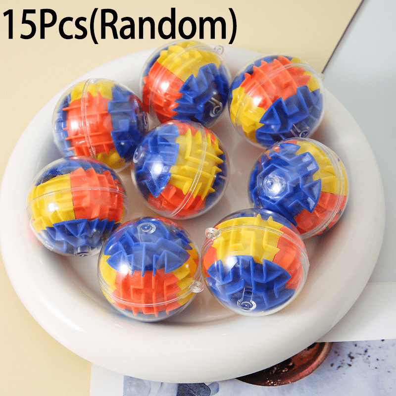 TEMU 15 piezas de 3D de bolas de memoria, secuencial de bolas de memoria de 3D para niños, juguetes de rompecabezas educativos, juguetes novedosos,