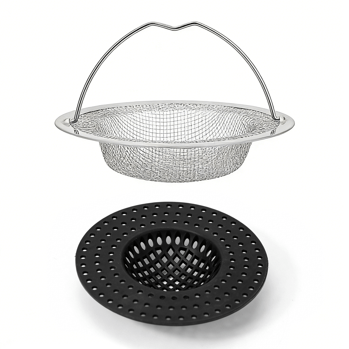 TEMU 2 Pack Kitchen Sink Strainers, Anti-clogging Sink Filters, Stainless Steel Drain Filters For Kitchen Sink, Wash Basin, Drip Tray, Anti-clogging,