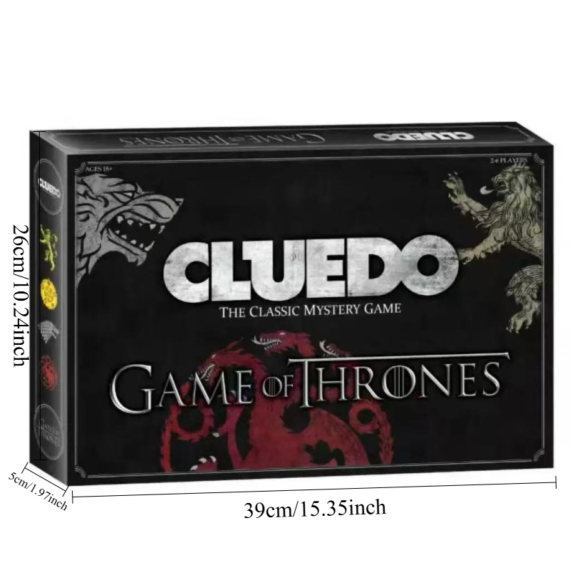 Game of Thrones Mystery Bordspel: Westeros' Macht en Intrige, Een Bijeenkomst van Logica en Mysterie, Wanneer Klassiek Detective Bordspel Ontmoet Game of Thrones, een botsing van Macht en Logica! Dit Co-Branded Bordspel Repliceert Perfect de Intricate