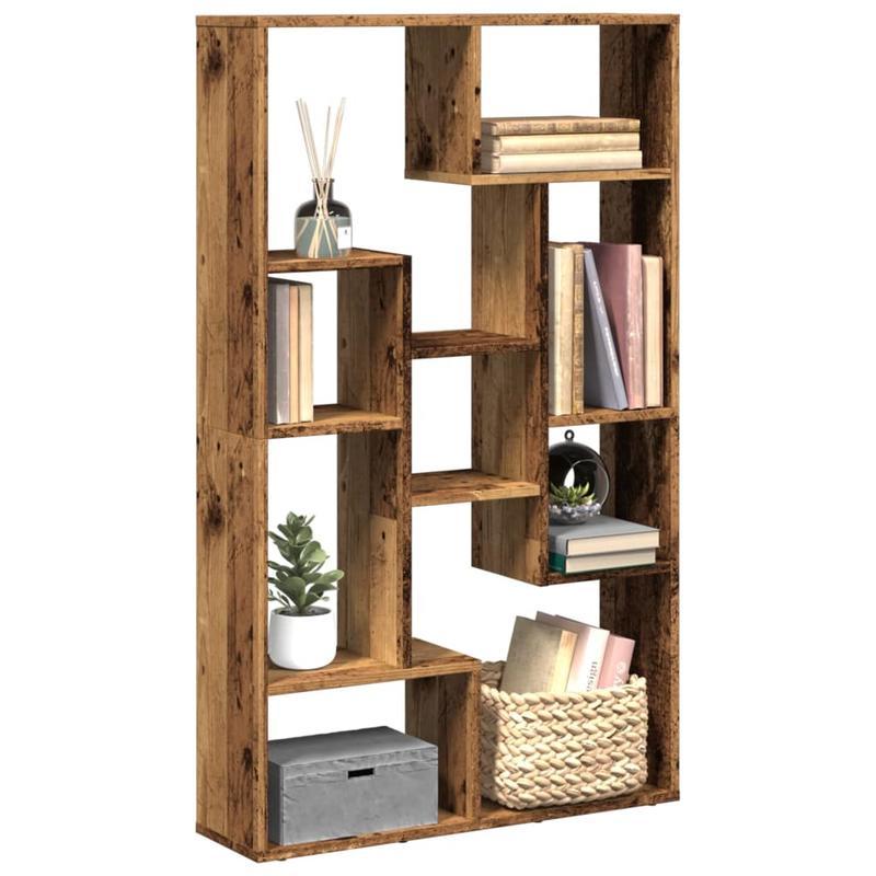 TEMU Bookshelf|bookshelf Partition|room Storage Rack|bookshelf Reclaimed Wood Look 72x20x120cm Wood Material (free Shipping)