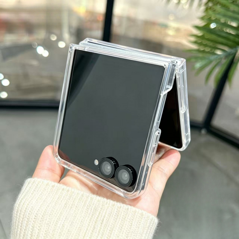 TEMU Phone Case: Suitable For Z Flip 8 Foldable Transparent Phone Case, Shockproof, Scratch-resistant, And Wear-resistant Protective Cover