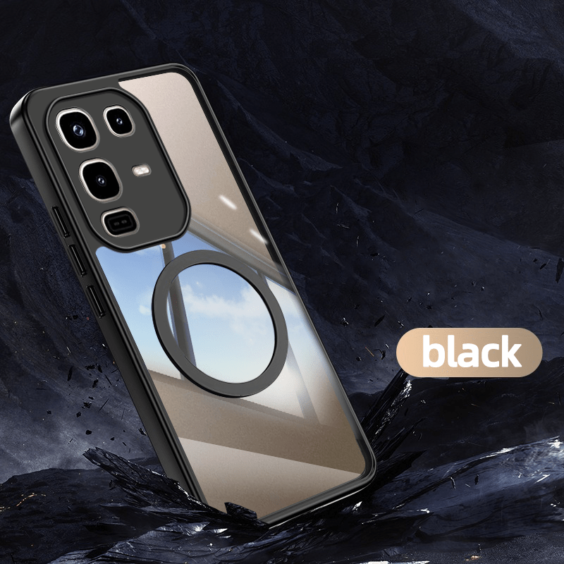 TEMU Funda Compatible con Infinix Note 50 4G / Infinix Note 50 Pro 4G, Carcasa Antigolpes con Atracción Magnética, Cubierta Transparente de Acrílico,