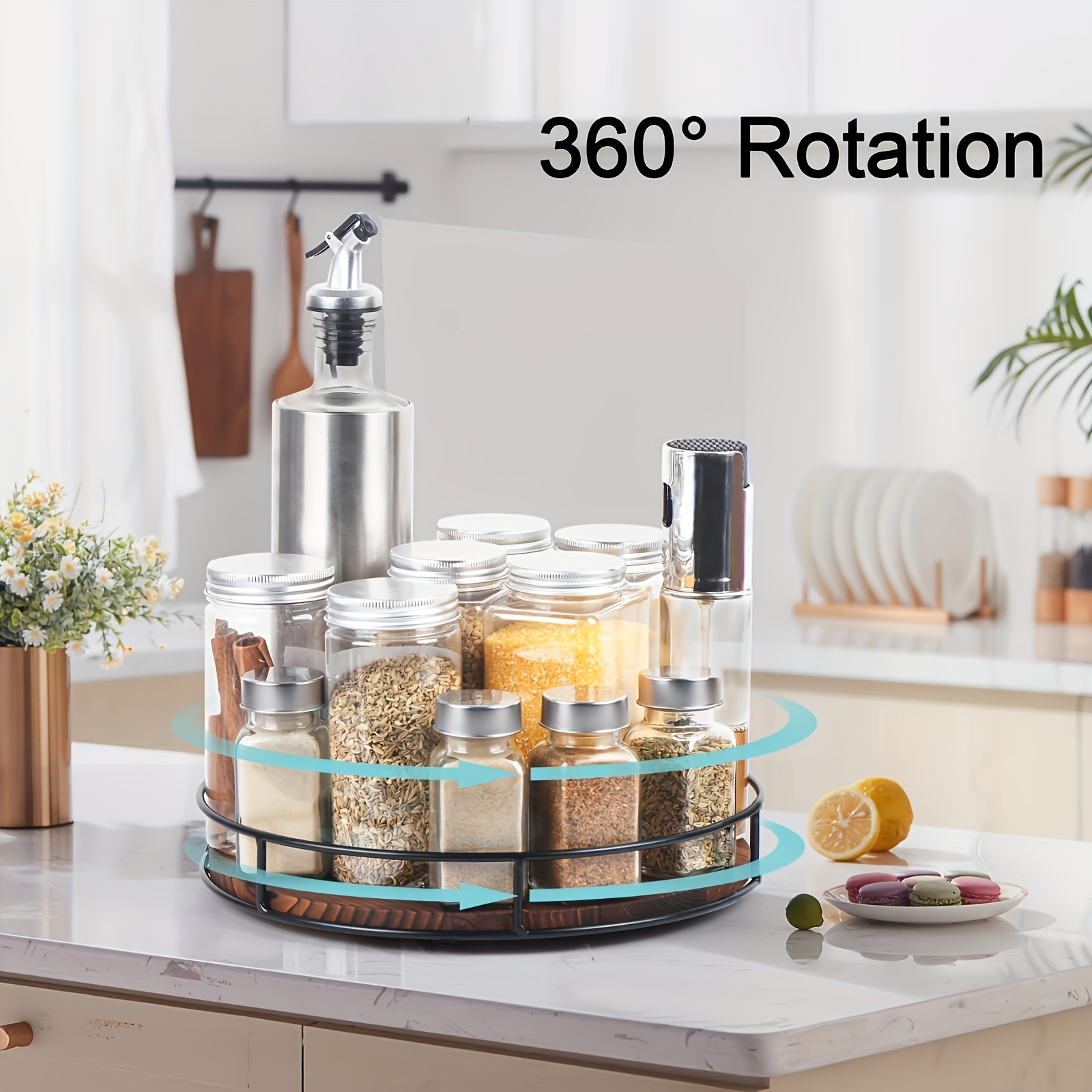 1Pc Rotating Storage Organizer 360
