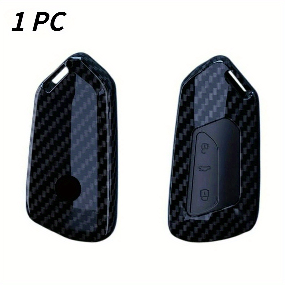 Carbon Fiber Car Key Protective Case, Car Decoration Accessory, Suitable For Golf 8 Mk8 , Octavia A8 Seat And Mk4