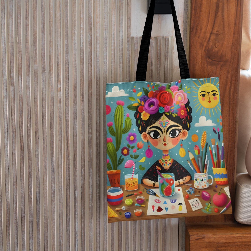 TEMU Borsa Tote Grande a Tema per Donne - per Studenti, Porta Attrezzi da Disegno con Stampa Pennello e , Borsa a Spalla Lavabile in Lavatrice, per
