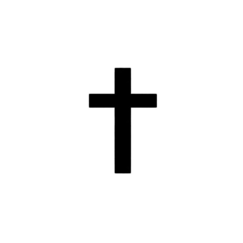 1pc black cross temporary tattoo religious symbol   durable paper material easy application removal ideal for festive occasions temporary tattoos for body festive body art easy application tattoo