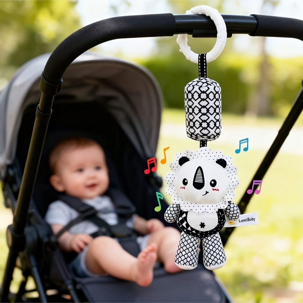 Baby Wind Chime Stroller Toy with Cute Animal Design
