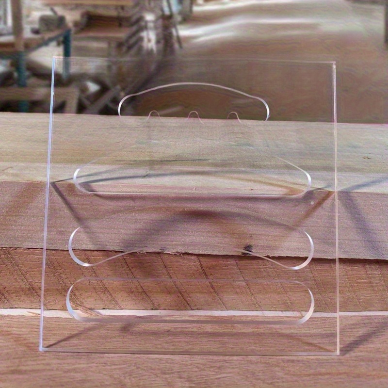 TEMU 4-in-1 Acrylic Woodworking Template For Cutting Board Handles And Grip Handles - No Power Required, Durable And Easy-to-use Hand Tool With Clear